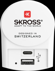 1302423 SKROSS Euro USB Charger - 1x USB-C / 1x USB-A