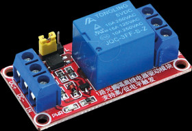 Developer boards - Relay module, 1 channel, 5 V, high/low