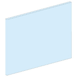 Prisma Set Zaślepka modułowa 46x1000mm biała LVS03220