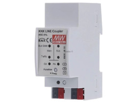 Sprzęgło liniowe KNX na szynę DIN z funkcją repeatera (wzmacniacza linii) KSC-01L