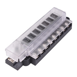 8 Way Slim Standard Blade Fuse Box 100A 32VDC