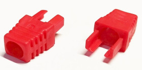 Odgiętka wtyku RJ45 8p8c - czerwona