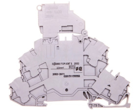 Złączka dwupiętrowa bezpiecznikowa z uchylną podstawką bezpiecznika 2002-2611