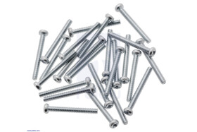 Pololu Machine Screw: #2-56, 3/4″ Length, Phillips (25-pack)
