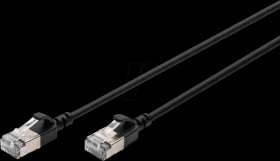DK-1632-A-030S-BL Cat.6a patch cable, F/FTP, black, 3 m