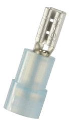 Konektor płaski Żeński 0.8 x 2.8mm 1,5 → 2,5 mm², 16 → 14 AWG długość 19.6mm Izolacja: Izolowane Cyna