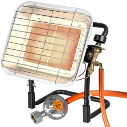 Promiennik gazowy 3,0kW-4,5kW zuż.gazu 220-330g/h-stojak PG-009C BRADAS