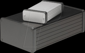 1455K1201 profile housing, 1455 K, 120 x 78 x 43 mm, Metal matt