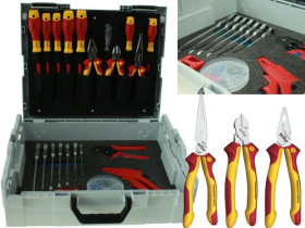 WALIZKA dla elektryka Wiha Energotytan 23 części / PROFESJONALNA WALIZKA LBOXX20 / WKRĘTAKI IZOLOWANE, ZACISKARKA, KLUCZE