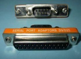 ADAPTOR DB-9M/DB-25F GENDER CHANGER
