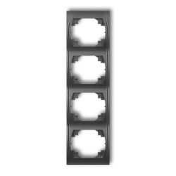 LOGO Ramka pionowa poczwórna grafitowy 11LRV-4