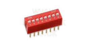 DIP switch, 8-way (MCDS08) - Multicomp