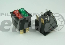 Przeł. kołys. podśw. 2xON-OFF AC czerw.+ziel.