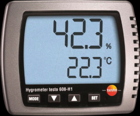 0560 6081 Thermo hygrometer testo 608-H1, 10 - 98 % rF, mould alarm