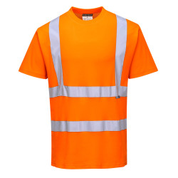 T-Shirt Cotton Comfort Hi Vis Orange - M