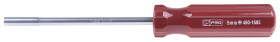 Wkrętak do nasadek, mat. łopatki: Stal, mat. uchwytu: Plastik, końcówka: Sześciokątna, rozmiar: 5 mm
