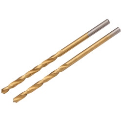 Draper 08861 HSS Titanium Nitride Coated Drill Bit, 2.5mm x 57mm (Pack of 2)