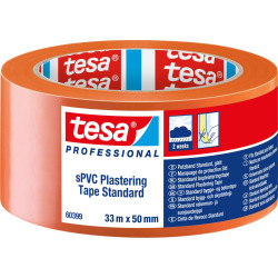 tesa 60399-00001-01 SPVC Plastering Tape 33m x 50mm UV-resistant