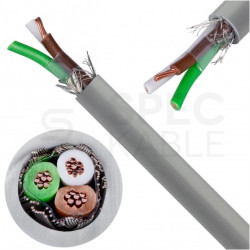 Kabel sterowniczy ELITRONIC-CY LIYCY 3x0,34mm2 szary 250/500V ekranowany olejoodporny linka TKD