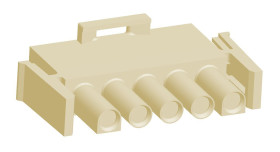 Obudowa złącza 5-pinowe -rzędowe raster: 6.35mm TE Connectivity Męski Montaż na panelu Universal MATE-N-LOK Standardowe