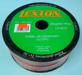 Cu-OFC 2x1,00 BEZTLEN.PRZEWÓD LEXTON
