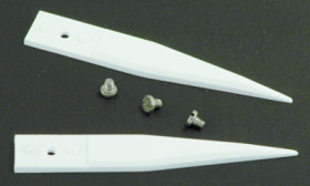 Ceramic tweezers, insulated, antimagnetic, ceramic, 55 mm, A74MZ