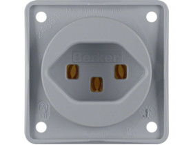 Integro Flow Gniazdo z uziemieniem "Szwajcaria" typ 23 szary 962592506 HAGER