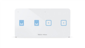 Sinum Wsz-22L Włącznik Światła Dwupolowy + Włącznik Rolet Lewy Kolor Biały