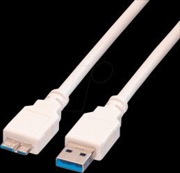 11.99.8876 USB 3.0 cable, USB-A connector to Micro USB-B connector, 0.15 m