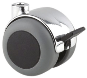 Koło samonastawne średnica kabla 50mm Otwór nieprzelotowy Tente 40kg wysokość całkowita 56mm