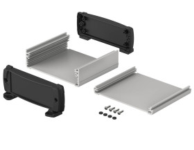 BOPLA ELPH 1240-0100 DW (83246100.S7) - profil aluminiowy półotwarty z pokrywą do montażu naściennego (120 x 42 x 100 mm)