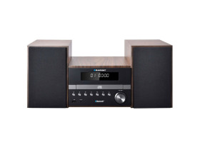 Mikrowieża z Bluetooth, odtwarzaczem CD/USB i radiem FM z RDS...