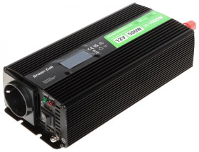 Przetwornica napięcia DC/AC 12V / 230V 500W (1000W) INV/12P500/LCD-GC