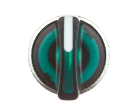 Głowica przełącznika sterowniczego 3-położeniowego 22mm zielona podświetlana IP69K ZB4BK1733