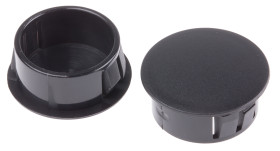 Zaślepka do dławnic kablowych Nylon 66 Czarny do Grubość podwozia poniżej 3.2 mm RS PRO średnica otworu 22.2mm