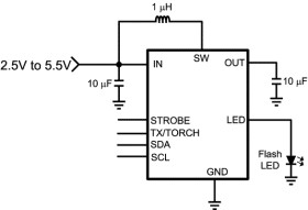 1.5A Synchronous Boost LED flash driver w/ high-side current