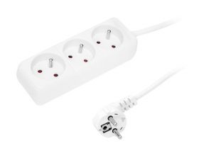Przedłużacz sieciowy 3 gniazdowy z uziemieniem 3500W 5m