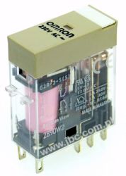 G2R-2-S 230AC(S), Przekaźnik, DPDT (2 styki), napięcie cewki 230VAC, obciążenie styku max. 5A, OMRON, G2R2S230ACS