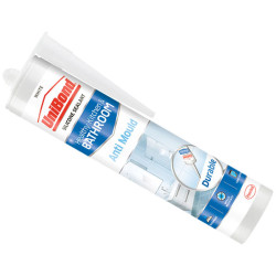 UniBond 2079356 Anti-Mould Kitchen &amp; Bathroom Sealant Cartridge White 274g