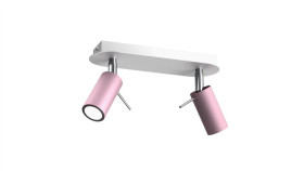 Lampa Sufitowa Preston Pink/White 2X Mini Gu10 Mlp7627 Milagro