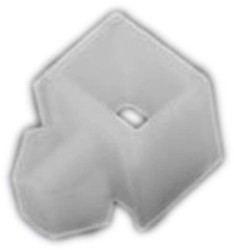 Mocowanie opaski kablowej, 20.5mm x 10 mm, kolor: Naturalny, 100-szt., RS PRO