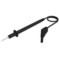 SKS Hirschmann 934155100 PL 2700 S Test Lead 4mm plug 1m Black 1pc