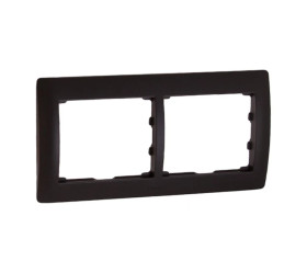 SISTENA LIFE Ramka podwójna pozioma choco 771202