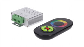 Sterownik Led Rgb 3X6a Touch Rf Czarny 12-24V Prescot