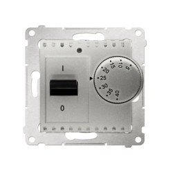 Simon 54 Regulator temperatury 5-40C IP20 srebrny mat DRT10W.02/43