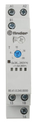 Timer Relay Szyna DIN 24 → 240V ac/dc SPDT 1-stykowy Finder SPDT 0.1 → 20 s, 0.1 → 20 min, 0.1