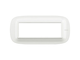 AXOLUTE Ramka 1 pojedyncza owalna 6 modułowa AXOLUTE biały HB4806HD LEGRAND