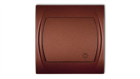 Logo Przycisk /Światło/ Brązowy Metalik 9Lwp-5