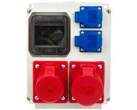 Rozdzielnica stacjonarna MIKOŁAJKI 32A/5P 2x2P+Z 9013013W