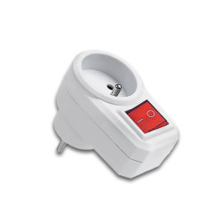 Rozgałęźnik elektryczny LX9500 230V Gniazdo sieciowe z wyłącznikiem, bi